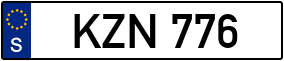 Trailer License Plate